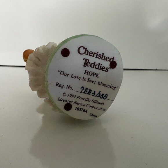 Enesco Cherished Teddies Figurines Gail Lisa Hope 1994 Vintage Collectibles - Picture 8 of 13